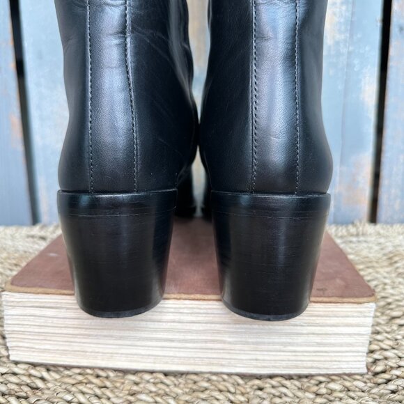 Madewell The Francie Tall Boot True Black Sz 9 NWOB - Picture 11 of 16